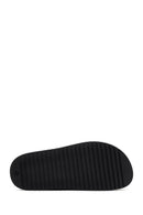 Men's Black Leather Slippers | Derimod Men's Black Leather Slippers | Derimod
