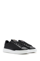 Men's Black Lace-up Leather Sneaker | Derimod Men's Black Lace-up Leather Sneaker | Derimod