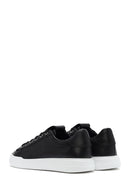 Men's Black Lace-up Leather Sneaker | Derimod Men's Black Lace-up Leather Sneaker | Derimod