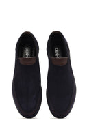 Erkek Lacivert Nubuk Deri Casual Loafer | Derimod Erkek Lacivert Nubuk Deri Casual Loafer | Derimod