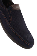 Erkek Lacivert Nubuk Deri Casual Loafer | Derimod Erkek Lacivert Nubuk Deri Casual Loafer | Derimod