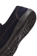 Erkek Lacivert Nubuk Deri Casual Loafer | Derimod Erkek Lacivert Nubuk Deri Casual Loafer | Derimod