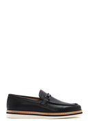 Men's Black Leather Casual Loafer | Derimod Men's Black Leather Casual Loafer | Derimod