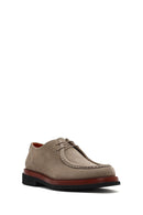 Men's Mink Lace-Up Nubuck Leather Casual Shoes | Derimod Men's Mink Lace-Up Nubuck Leather Casual Shoes | Derimod