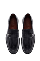 Men's Black Buckle Leather Loafer | Derimod Men's Black Buckle Leather Loafer | Derimod