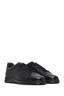 Men's Black Lace-Up Leather Sneaker | Derimod Men's Black Lace-Up Leather Sneaker | Derimod