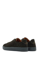 Men's Khaki Lace-Up Suede Leather Sneakers | Derimod Men's Khaki Lace-Up Suede Leather Sneakers | Derimod