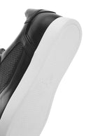 Erkek Siyah Bağcıklı Deri Sneaker | Derimod Erkek Siyah Bağcıklı Deri Sneaker | Derimod