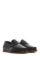 Men's Black Leather Casual Loafer | Derimod Men's Black Leather Casual Loafer | Derimod