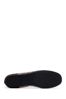 Women's Leopard Bow Patterned Ballerinas | Derimod Women's Leopard Bow Patterned Ballerinas | Derimod