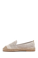Kadın Bej Fileli Süet Espadril | Derimod Kadın Bej Fileli Süet Espadril | Derimod