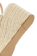 Women's Gold Ankle Buckle Chunky Heel Metallic Sandals | Derimod Women's Gold Ankle Buckle Chunky Heel Metallic Sandals | Derimod