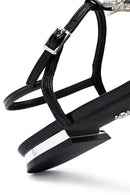 Women's Black Stone Flip Flops Sandals | Derimod Women's Black Stone Flip Flops Sandals | Derimod