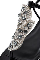 Women's Black Stone Flip Flops Sandals | Derimod Women's Black Stone Flip Flops Sandals | Derimod