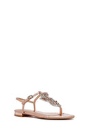 Women's Pink Stone Flip Flops Sandals | Derimod Women's Pink Stone Flip Flops Sandals | Derimod