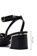 Women's Black Ankle Buckle Low Heel Sandals | Derimod Women's Black Ankle Buckle Low Heel Sandals | Derimod