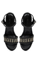 Women's Black Ankle Buckle Braided Wedge Heel Espadrille Sandals | Derimod Women's Black Ankle Buckle Braided Wedge Heel Espadrille Sandals | Derimod