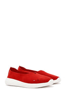Kadın Kırmızı Süet Espadril | Derimod Kadın Kırmızı Süet Espadril | Derimod