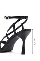Women's Black Ankle Buckle Thin High Heel Sandals | Derimod Women's Black Ankle Buckle Thin High Heel Sandals | Derimod