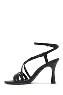 Women's Black Ankle Buckle Thin High Heel Sandals | Derimod Women's Black Ankle Buckle Thin High Heel Sandals | Derimod
