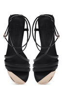 Women's Black Ankle Buckle Thin High Heel Sandals | Derimod Women's Black Ankle Buckle Thin High Heel Sandals | Derimod