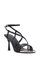 Women's Black Ankle Buckle Thin High Heel Sandals | Derimod Women's Black Ankle Buckle Thin High Heel Sandals | Derimod