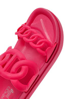 Women's Pink Glitter Jelly Slippers | Derimod Women's Pink Glitter Jelly Slippers | Derimod