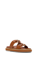 Women's Tan Accessory Slippers | Derimod Women's Tan Accessory Slippers | Derimod