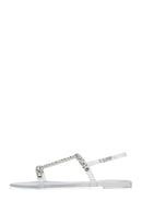 Women's Transparent Jelly Back Buckle Stone Sandals | Derimod Women's Transparent Jelly Back Buckle Stone Sandals | Derimod