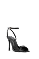 Women's Black Ankle Buckle High Thin Heel Sandals | Derimod Women's Black Ankle Buckle High Thin Heel Sandals | Derimod