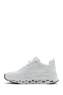 Woman White Lace-up Chunky Sneaker | Derimod Woman White Lace-up Chunky Sneaker | Derimod