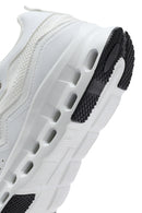 Woman White Lace-up Chunky Sneaker | Derimod Woman White Lace-up Chunky Sneaker | Derimod