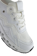 Woman White Lace-up Chunky Sneaker | Derimod Woman White Lace-up Chunky Sneaker | Derimod