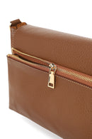 Woman Brown Long Strap Crossbody Bag | Derimod Woman Brown Long Strap Crossbody Bag | Derimod