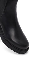 Woman Siyah Leather Chelsea Bot | Derimod Woman Siyah Leather Chelsea Bot | Derimod