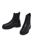 Woman Siyah Leather Chelsea Bot | Derimod Woman Siyah Leather Chelsea Bot | Derimod