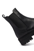 Woman Siyah Leather Chelsea Bot | Derimod Woman Siyah Leather Chelsea Bot | Derimod
