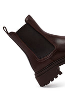 Women's Brown Thick-Soled Leather Chelsea Boot | Derimod Women's Brown Thick-Soled Leather Chelsea Boot | Derimod