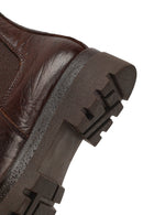 Women's Brown Thick-Soled Leather Chelsea Boot | Derimod Women's Brown Thick-Soled Leather Chelsea Boot | Derimod