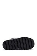 Kadın Siyah Fermuarlı Kalın Tabanlı Deri Bot | Derimod Kadın Siyah Fermuarlı Kalın Tabanlı Deri Bot | Derimod
