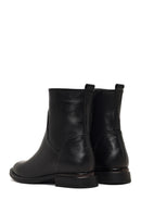 Women's Black Zippered Leather Boots | Derimod Women's Black Zippered Leather Boots | Derimod