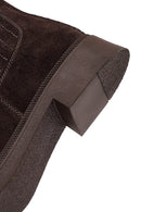 Women's Brown Suede Leather Chelsea Boot | Derimod Women's Brown Suede Leather Chelsea Boot | Derimod