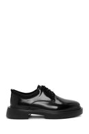 Male Black Leather Thick-Soled Casual Shoes | Derimod Male Black Leather Thick-Soled Casual Shoes | Derimod