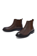 Male Brown Leather Chelsea Boots | Derimod Male Brown Leather Chelsea Boots | Derimod