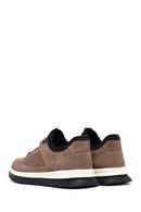 Erkek Vizon Bağcıklı Nubuk Deri Casual Sneaker | Derimod Erkek Vizon Bağcıklı Nubuk Deri Casual Sneaker | Derimod
