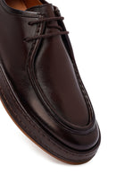 Men's Brown Lace Up Leather Casual Shoes | Derimod Men's Brown Lace Up Leather Casual Shoes | Derimod