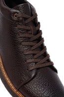 Men's Brown Lace-Up Leather Casual Boots | Derimod Men's Brown Lace-Up Leather Casual Boots | Derimod