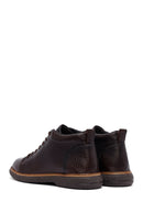 Men's Brown Lace-Up Leather Casual Boots | Derimod Men's Brown Lace-Up Leather Casual Boots | Derimod
