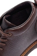 Men's Brown Lace-Up Leather Casual Boots | Derimod Men's Brown Lace-Up Leather Casual Boots | Derimod