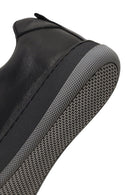 Erkek Siyah Bağcıklı Kalın Tabanlı Deri Sneaker | Derimod Erkek Siyah Bağcıklı Kalın Tabanlı Deri Sneaker | Derimod